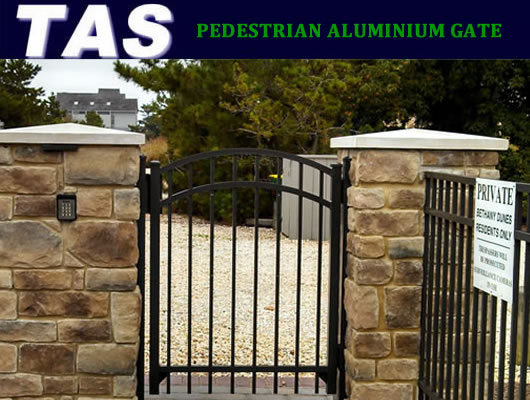Security Control - pedestrian aluminium gate